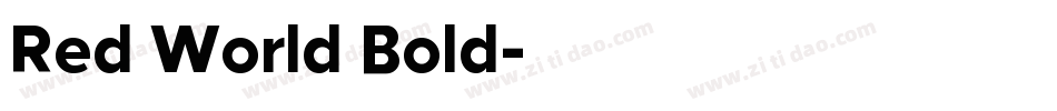 Red World Bold字体转换